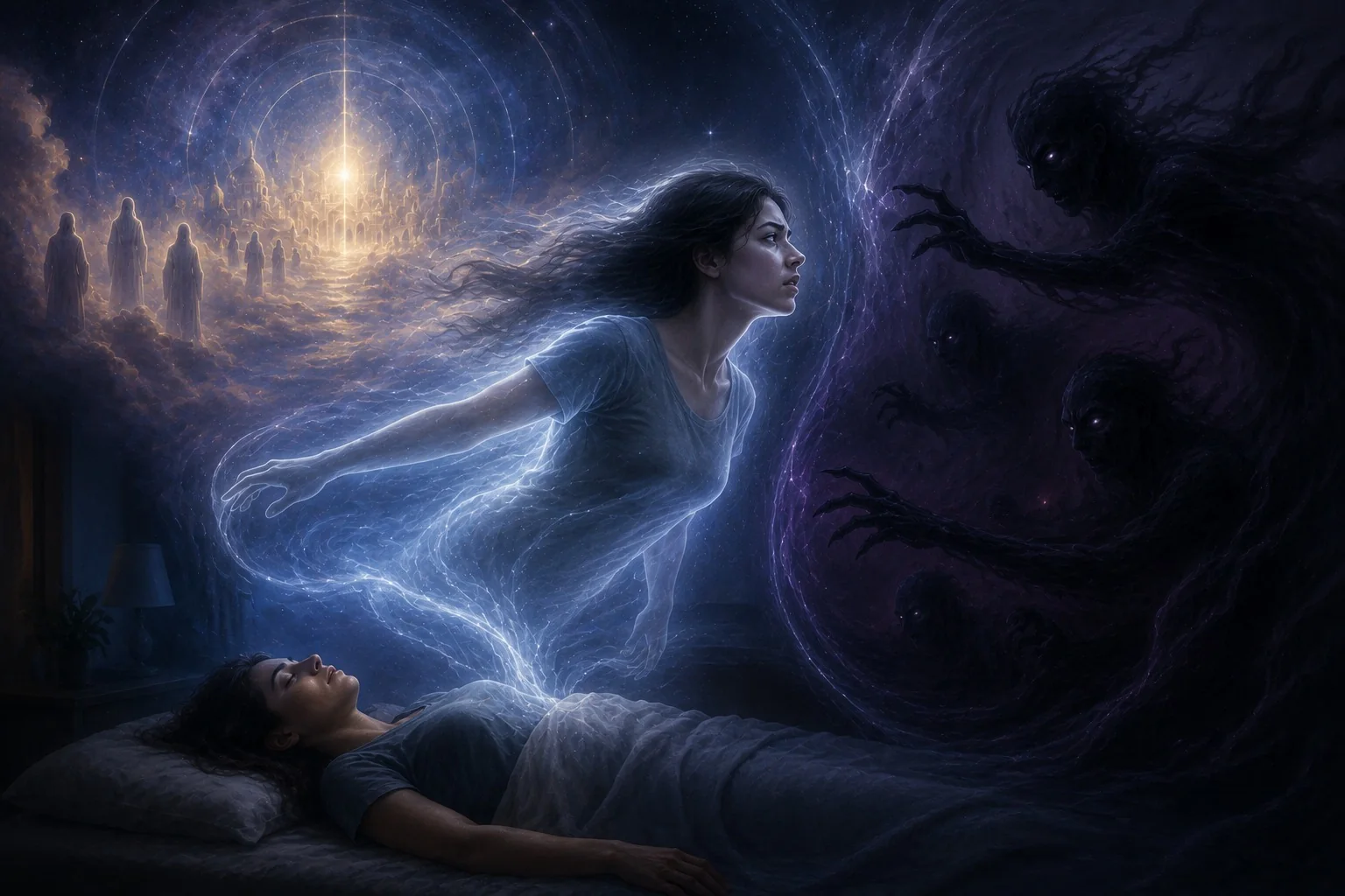 Projeção astral diante de entidades extrafísicas
